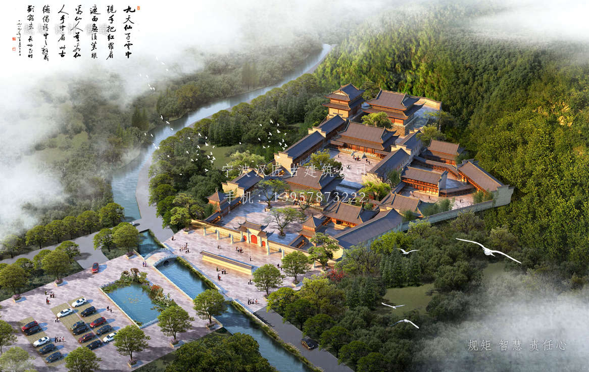 沧州资教寺总体建筑规划方案图